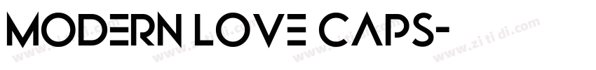 MODERN LOVE CAPS字体转换